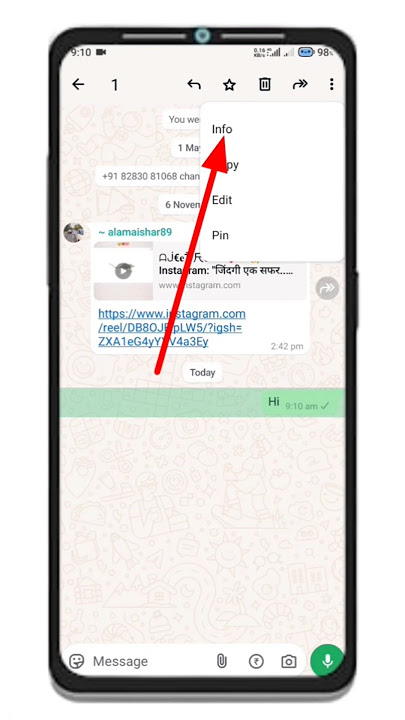How to check 🕵️who read my msg in whatsapp group #shorts