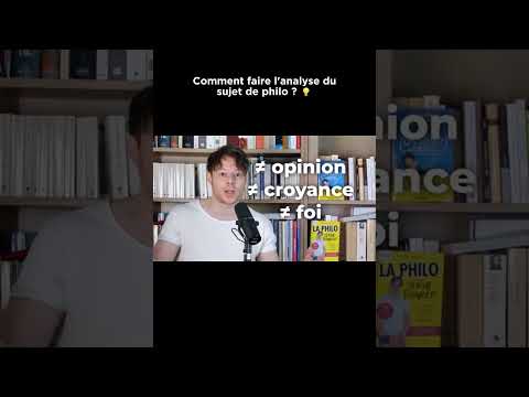 L'analyse du sujet de philo