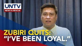 Zubiri Quits As Senate President I Failed To Follow Instructions From Powers That Be