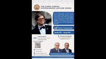 Subra Suresh Distinguished Lecture Series - How Could Machines Reach Human-Level Intelligence?