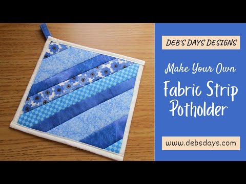 Bead and Needle: FABRIC POTHOLDER TUTORIAL