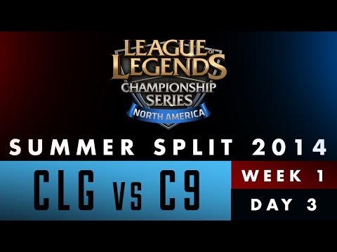 LCS NA Summer Split 2014 - Week 1 Day 3 - CLG vs C9