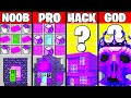 Minecraft Battle: HOUSE PORTAL CRAFTING CHALLENGE - NOOB vs PRO vs HACKER vs GOD ~ Funny Animation