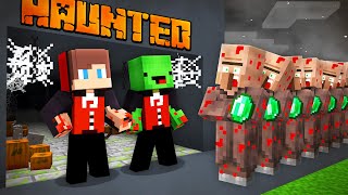JJ and Mikey Opened a HAUNTED House in Minecraft ! (Maizen)