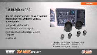 Highlighted part: radio knobs for select Buick, Cadillac, Chevy, GMC, Hummer & Oldsmobile models