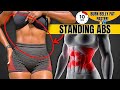 FLAT BELLY STANDING ABS Workout | 10 Min Tight Waist + Cardio, Burn Belly Fat This Way