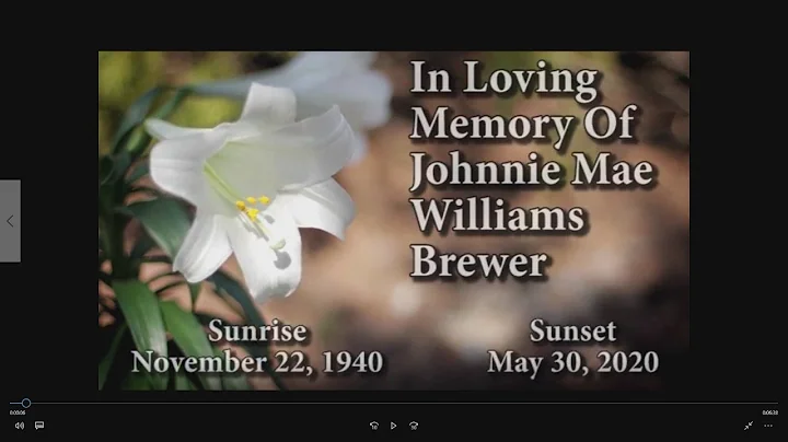 Johnnie Mae Williams Brewer Funeral Services