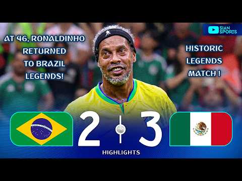 AT 46 YEARS OLD, RONALDINHO RETURNS TO WEAR THE BRAZIL SHIRT IN A HISTORIC LEGENDS MATCH 2026