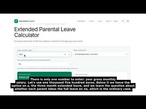 Extended Parental Leave Calculator