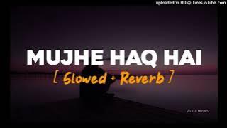 Mujhe Haq Hai | Slowed & Reverb | Udit Narayan | Pujita Musics