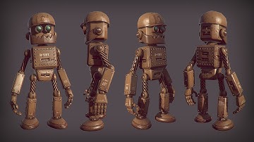 3ds Max and Photoshop Tutorial: Creating and Rigging a Low Poly Robot in 3ds Max and Photoshop