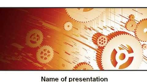 Free Gearwheels PowerPoint Template by PoweredTemplate.com