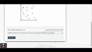 STATS: Association/Correlation of a Scatter Plot