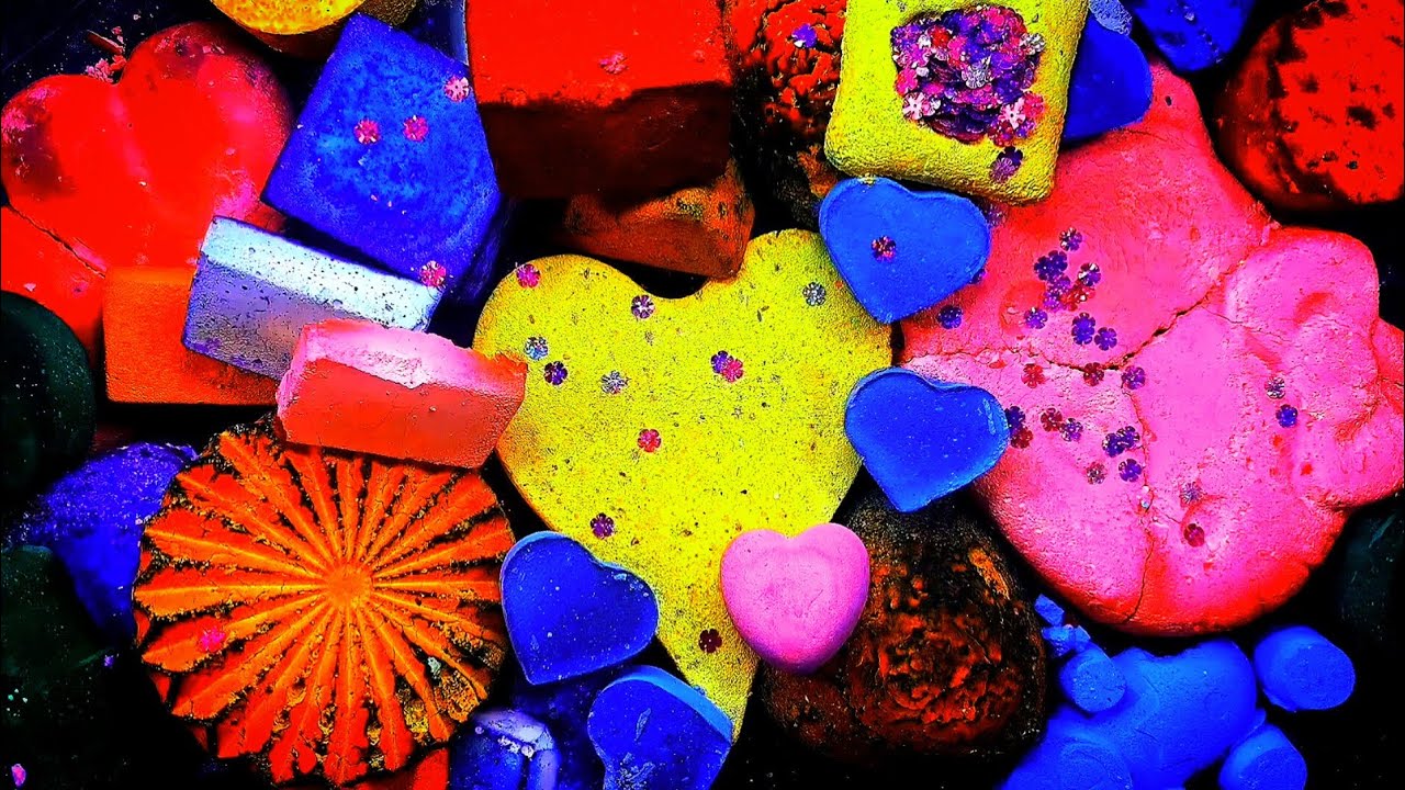 ❤1Hour Dyed & Reforms💚Gym Chalk Crush Compilation💛ASMR💙Sleepaid🧡Satisfying Sounds💜