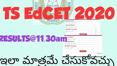 Ts EdCET 2020 results councilling process certificate verification