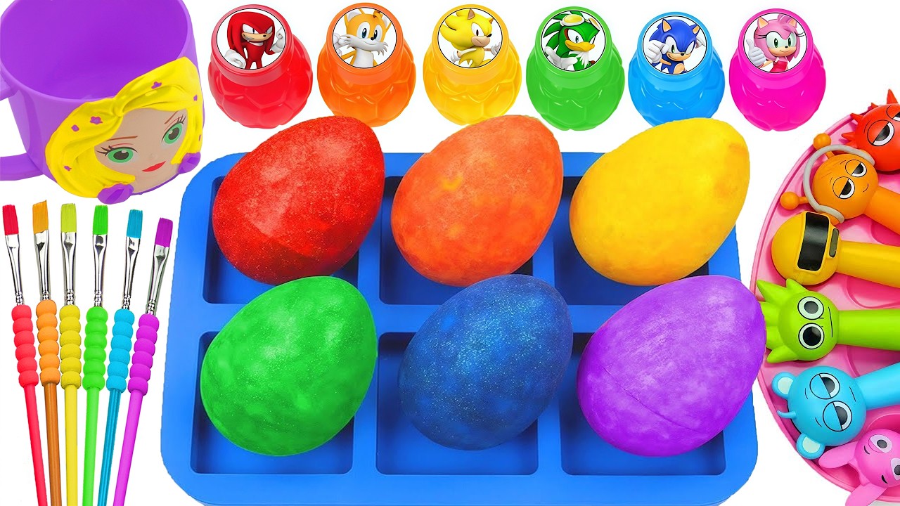 Satisfying Video l DIY How To Make DIY Oddly Relasxing Glutter Eggs FROM Unboxing SLRUNKI Candy ASMR