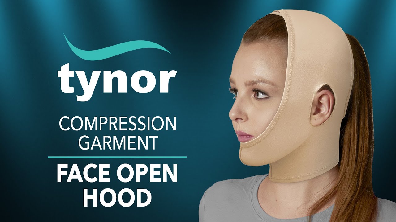 How to wear Tynor Face Open Hood to reduce swelling by compression