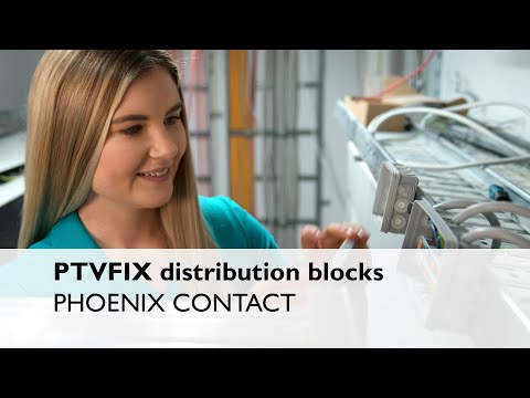 PTVFIX distribution blocks with side conductor connection are ideal for flat potential distributions