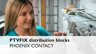 PTVFIX distribution blocks with side conductor connection are ideal for flat potential distributions