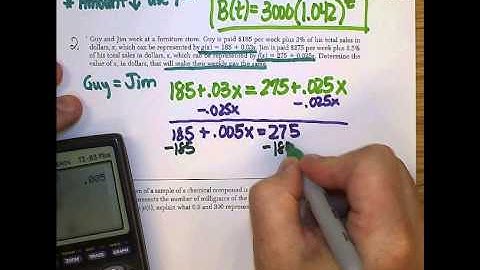 Word Problems,   Exponential Function