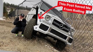 I CRASH My Mercedes G63 AMG THROUGH A METAL FENCE! Drift Goes Wrong...