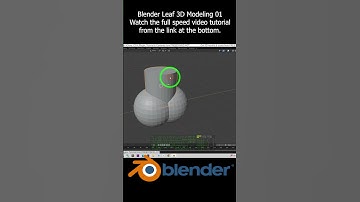Blender Leaf 3D Modeling 01 #Blender #leaf #leaves #3dmodeling #tutorial #workflow #blender3d