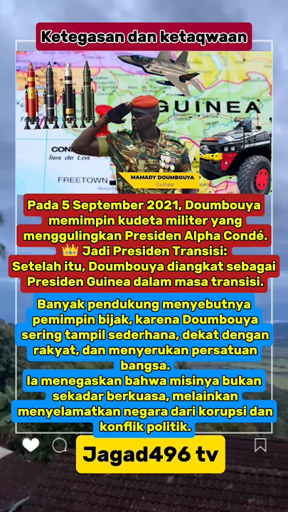 Mamadi Doumbouya kolonel pasukan baret merah yang di cintai rakyat #viralvideo #military #army
