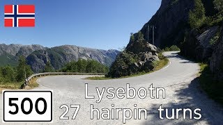 Norway: 27 hairpins to Lysebotn