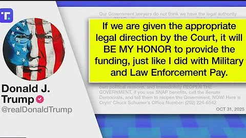 Government shutdown 2025: Day 33, SNAP benefits still uncertain