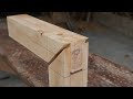 Amazing Woodworking Japanese Joinery Project - Kane Tsugi Variant Under the Hands of H Carpenter