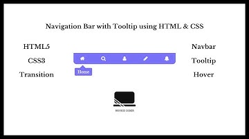 CSS Navigation Bar with Tooltips: Interactive Web Design Tutorial | Navbar with Tooltip | CSS Tricks