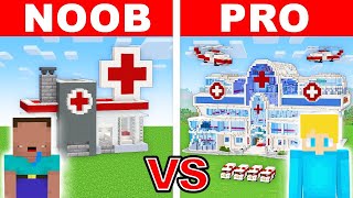 NOOB vs PRO: KRANKENSTATION HAUS BAU CHALLENGE in Minecraft!
