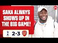 Saka Always Shows Up in The Big Game! (Joel Cheeky Sport) | Tottenham 2-3 Arsenal