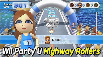 Wii Party U - Highway Rollers (Master com) Daisy Vs Susie Vs Clara Vs Bo-Jia | BGM issued sorry
