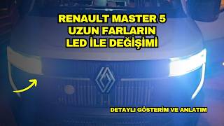 Renault Master 5 Uzun Far Deği̇şi̇mi̇ Led İle Deği̇şi̇mi̇ni̇ Yaptik Gece Gündüz Oldu
