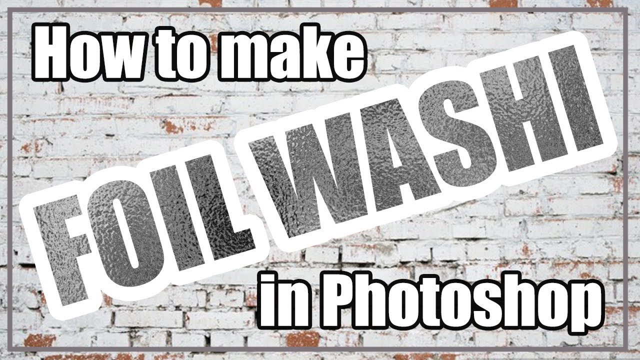 How to Make Foil Washi in Photoshop