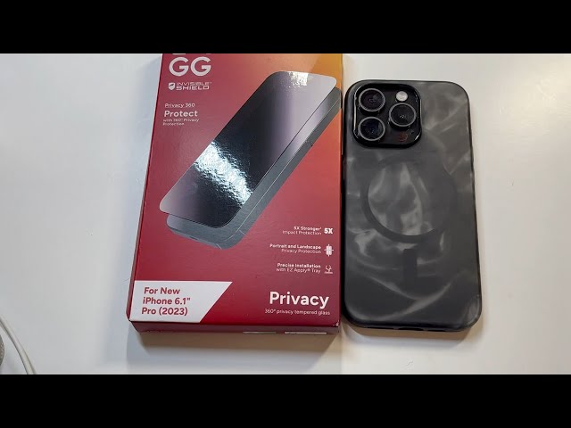 Glass Elite Privacy 360 - IPhone 15 Pro Max Screen Protector - ZAGG