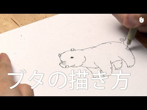 ブタの描き方 Youtube