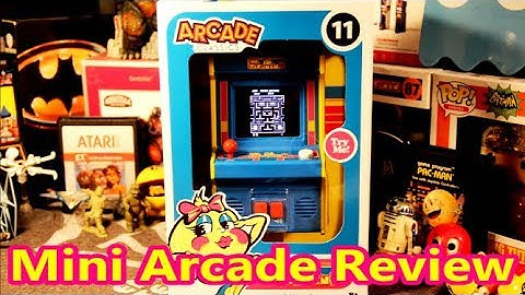 NEW 2018 Ms. Pac-Man Basic Fun Mini Arcade Classics #11 Review - The No Swear Gamer