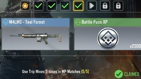 Call Of Duty Mobile Use Trip Mines 5 times in MP Matches Task Complete