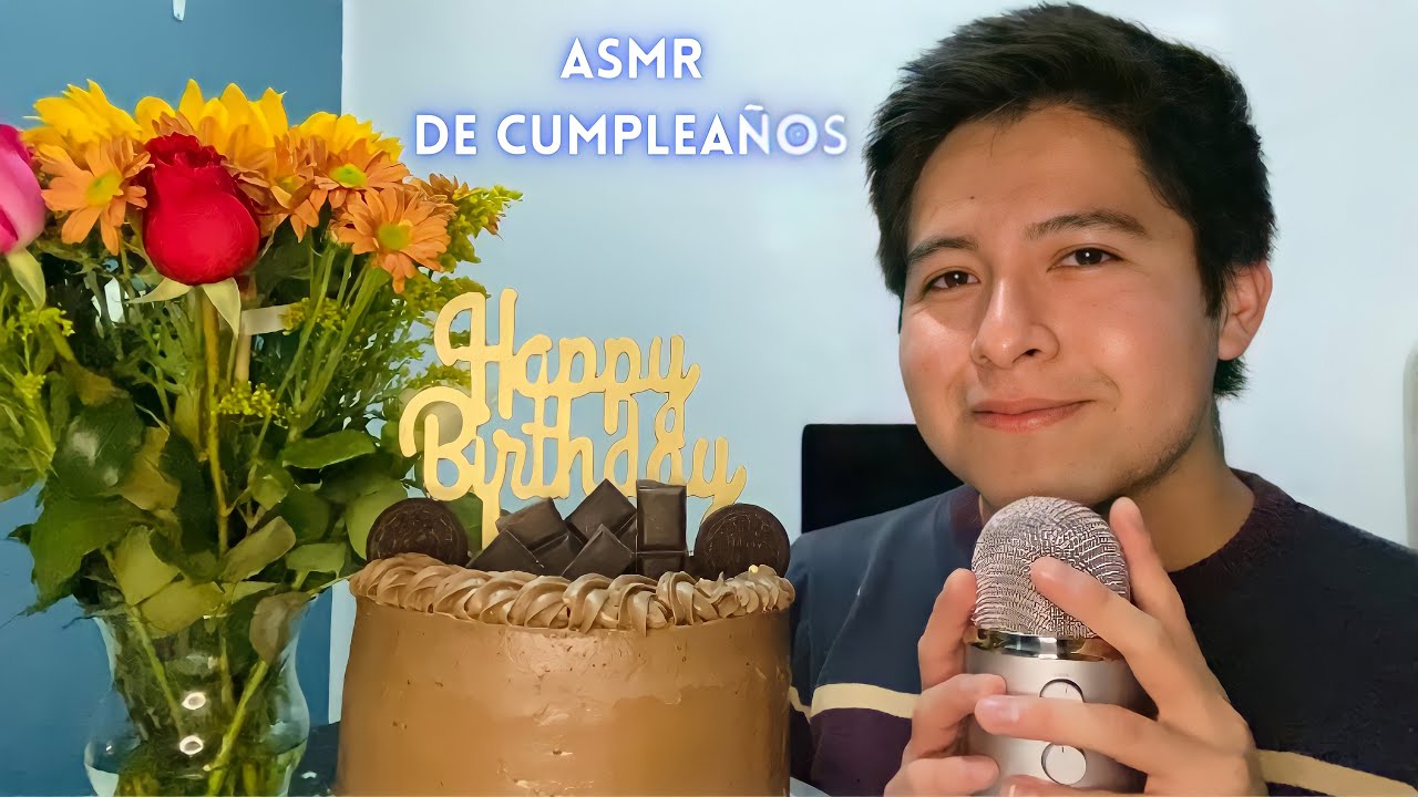 ASMR comiendo mi pastel de Cumpleaños🎂🌿