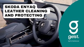 Skoda Enyaq Leather Interior Cleaning & Protection for a Showroom finish! | Geist. | leathercare.com