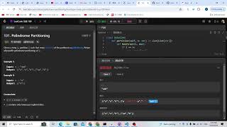 Leetcode 131. Palindrome Partitioning (backtracking)