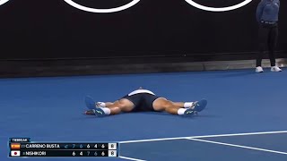 絶体絶命の状況から5連続ポイントで完全勝利した錦織圭 screenshot 3