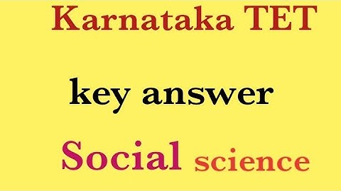 Kar Tet key answer social science