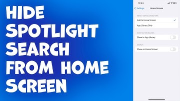 How to Hide/Remove Spotlight Search from Home Screen in iOS 16 on iPhone and iPad