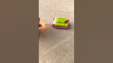 Mini Cannon Firecracker Tank #cannon #fireworks #blast #hobby #ww2 #tank #shorts