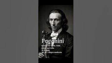 Paganini - Quartet for Violin, Viola, Guitar and Cello in B major, MS 38 I  Allegro moderato