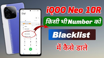 Iqoo neo 10r me mobile blacklist me kaise dale !! How to block number in iqoo neo 10r
