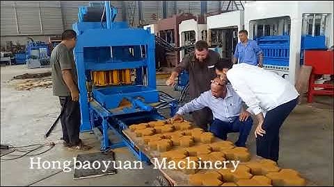 QTJ4-25C Hydraulic semi automatic block making machine, color pavers